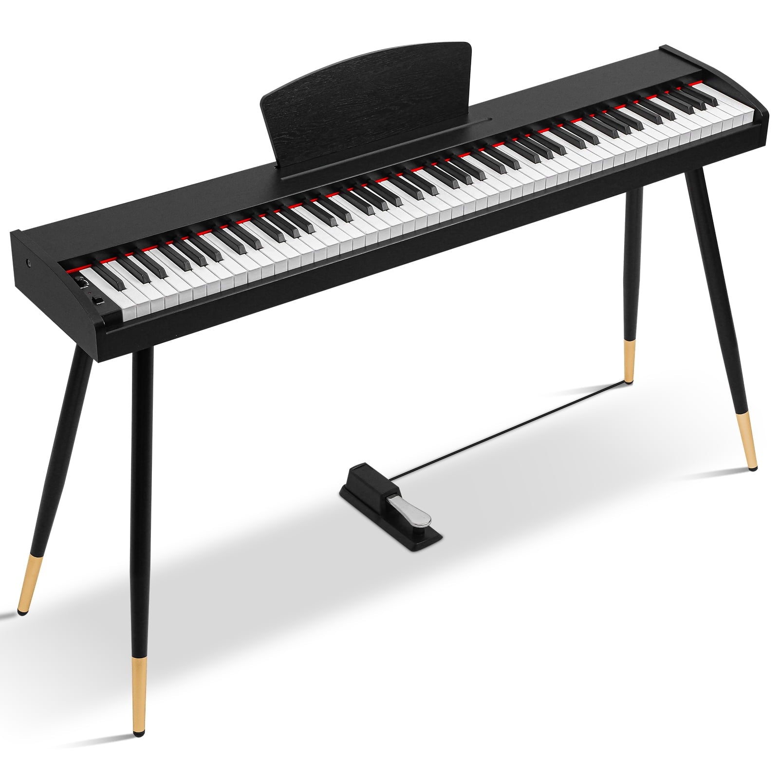 keyboard piano with pedal Fenbeli 88 Key Digital Piano Full Size Keyboard Sensitive Touch Record – FENBELI