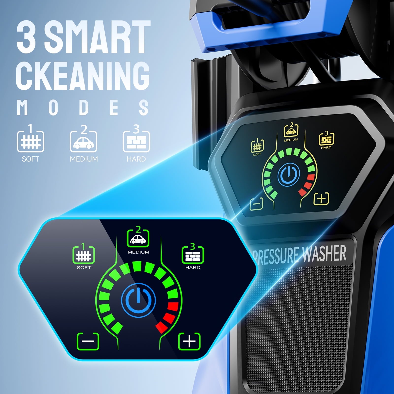 Fenbeli Electric Pressure Washer 4000 PSI, 2.6 GPM Power Washer Electric Powered with Foam Cannon, 4 Nozzles, Portable Power Washers Electric Powered for Home, Car, and Outdoor Cleaning