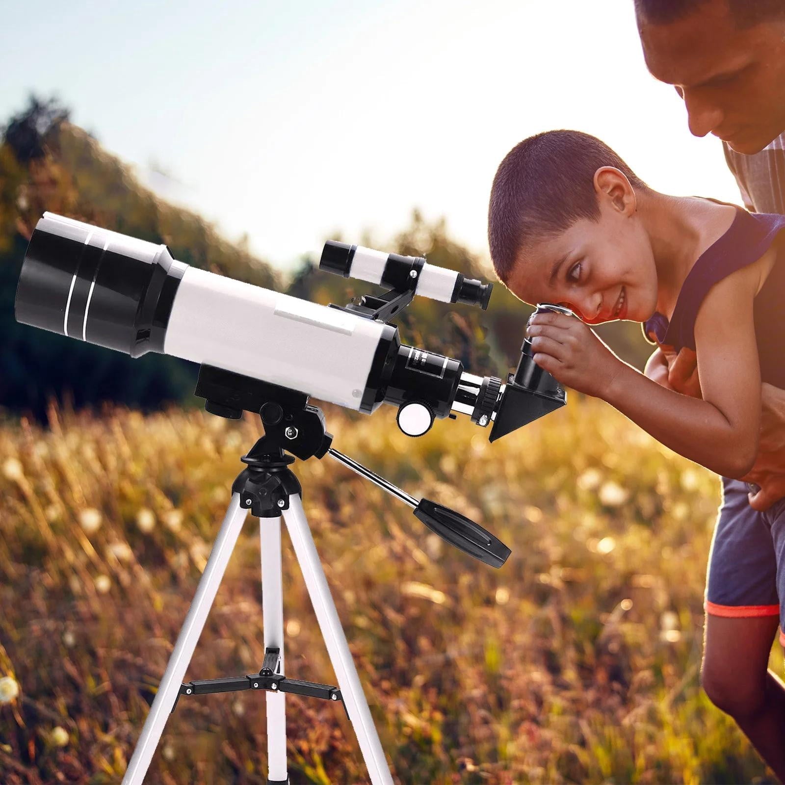Fenbeli 70mm Astronomical Refractor Telescope for Kids Beginners and Adults with Tripod, Blue