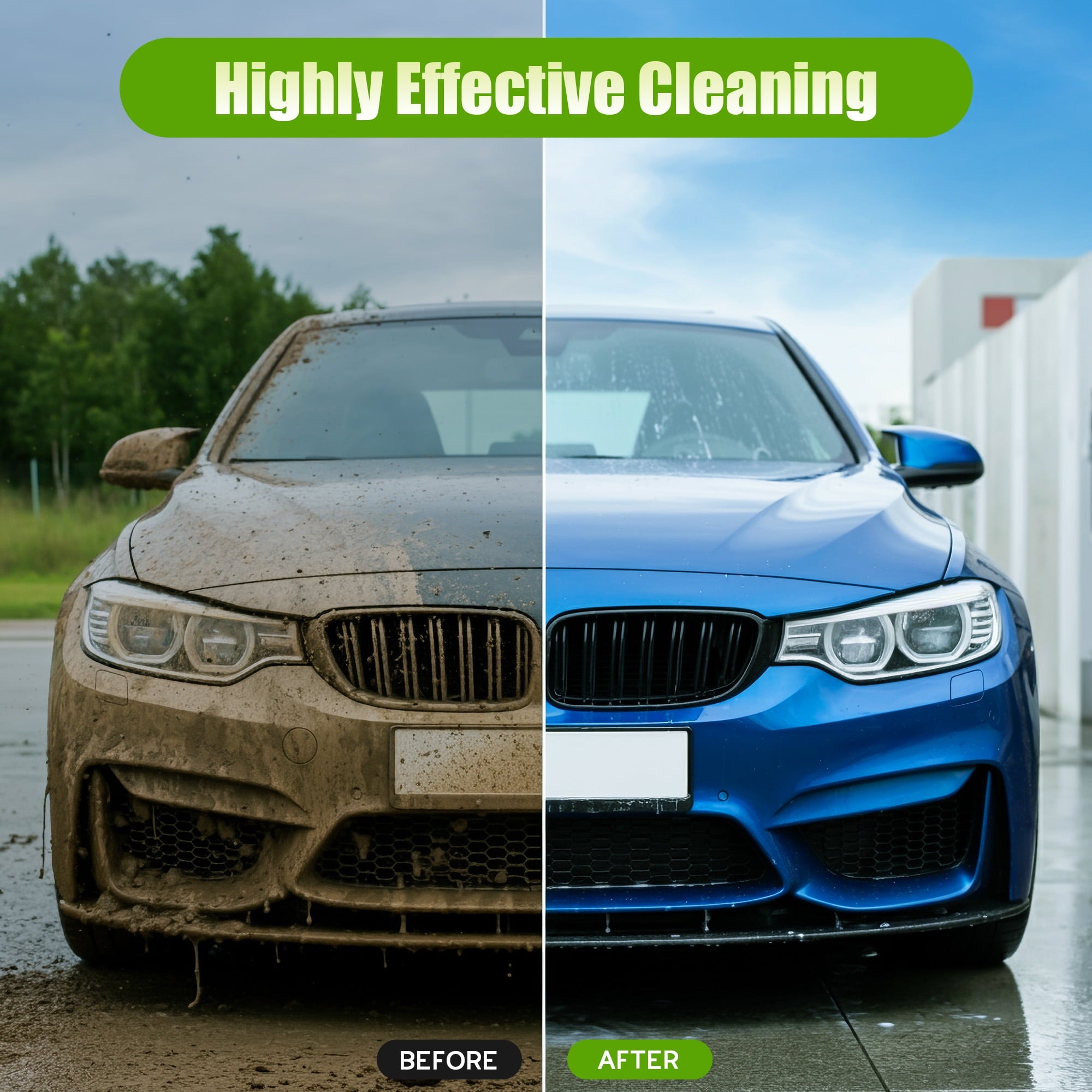 Electric Pressure Washer, 3800PSI 2.6 GPM Power Washer with 5 Quick Connect Nozzles, High Pressure Cleaning Machine with Foam Cannon for Cars, Fences, Patios, Driveway,Green