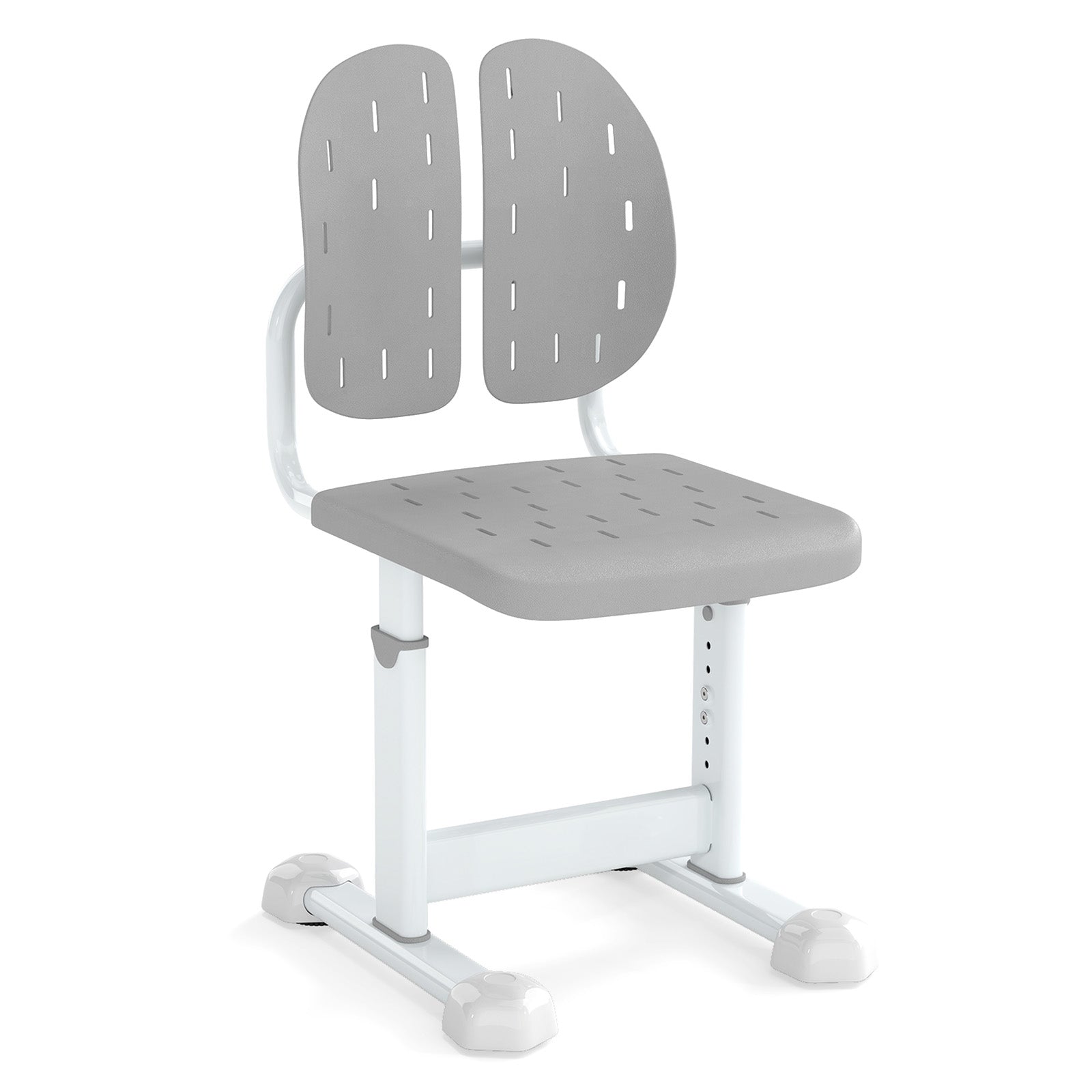 Height-adjustable Kid's Study Chair with Double Back Support and Breathable Seat