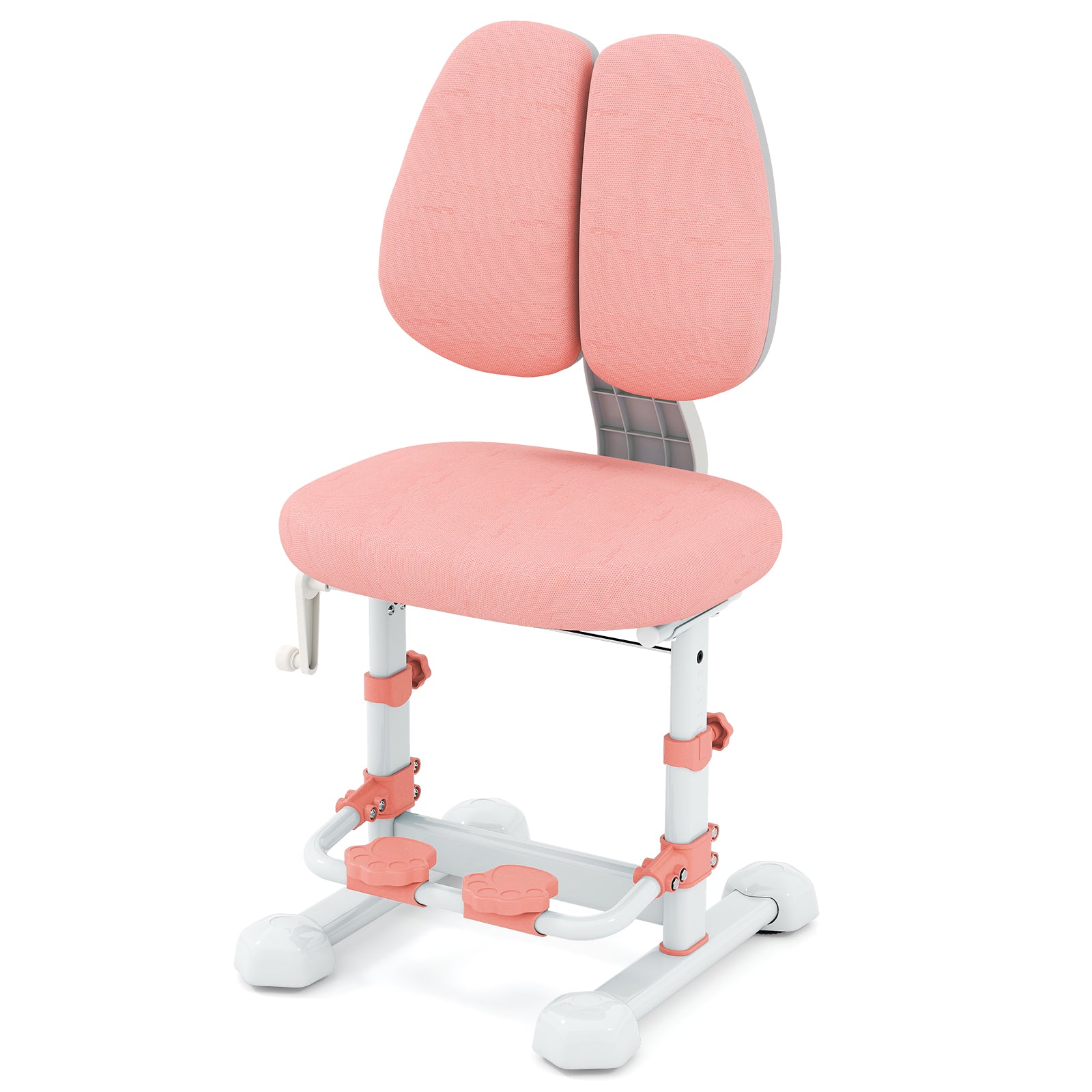Kids Study Chair with Footrest and Adjustable Double Backrest