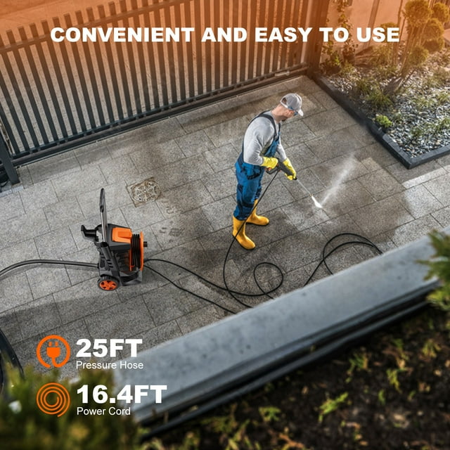 Fenbeli Electric Pressure Washer 4000 PSI Max 2.5 GPM Power Washer