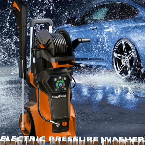 Fenbeli Electric Pressure Power Washer - 4000 PSI MAX 2.6 GPM Power Washer Electric Powered, Orange