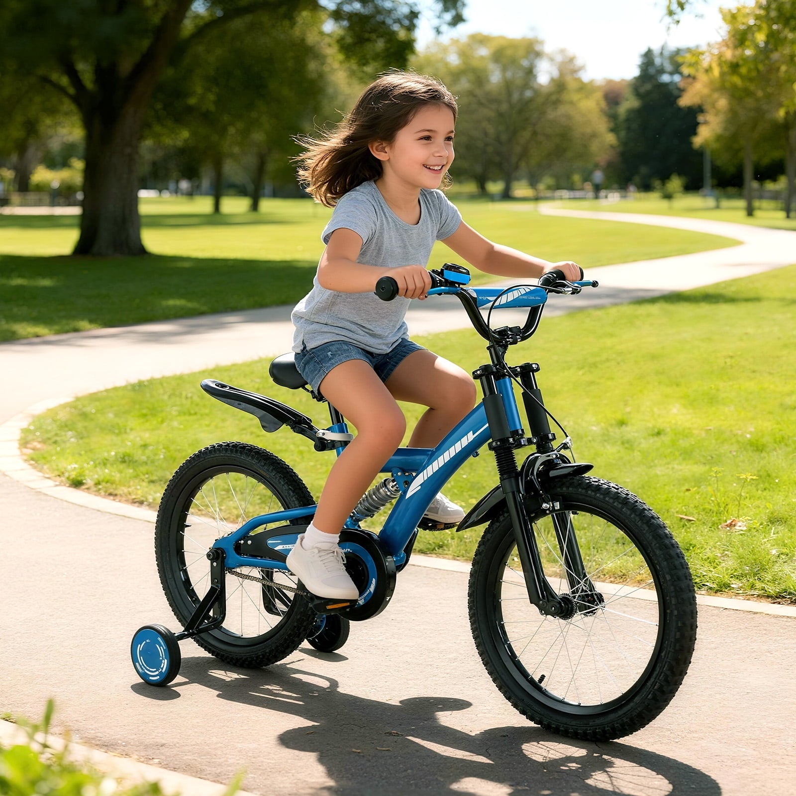Fenbeli 16in Kids Bike, Ages 4-7 Years, Blue