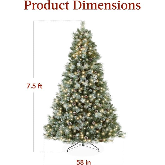 6ft Pre Lit Scotch Pine Christmas Tree