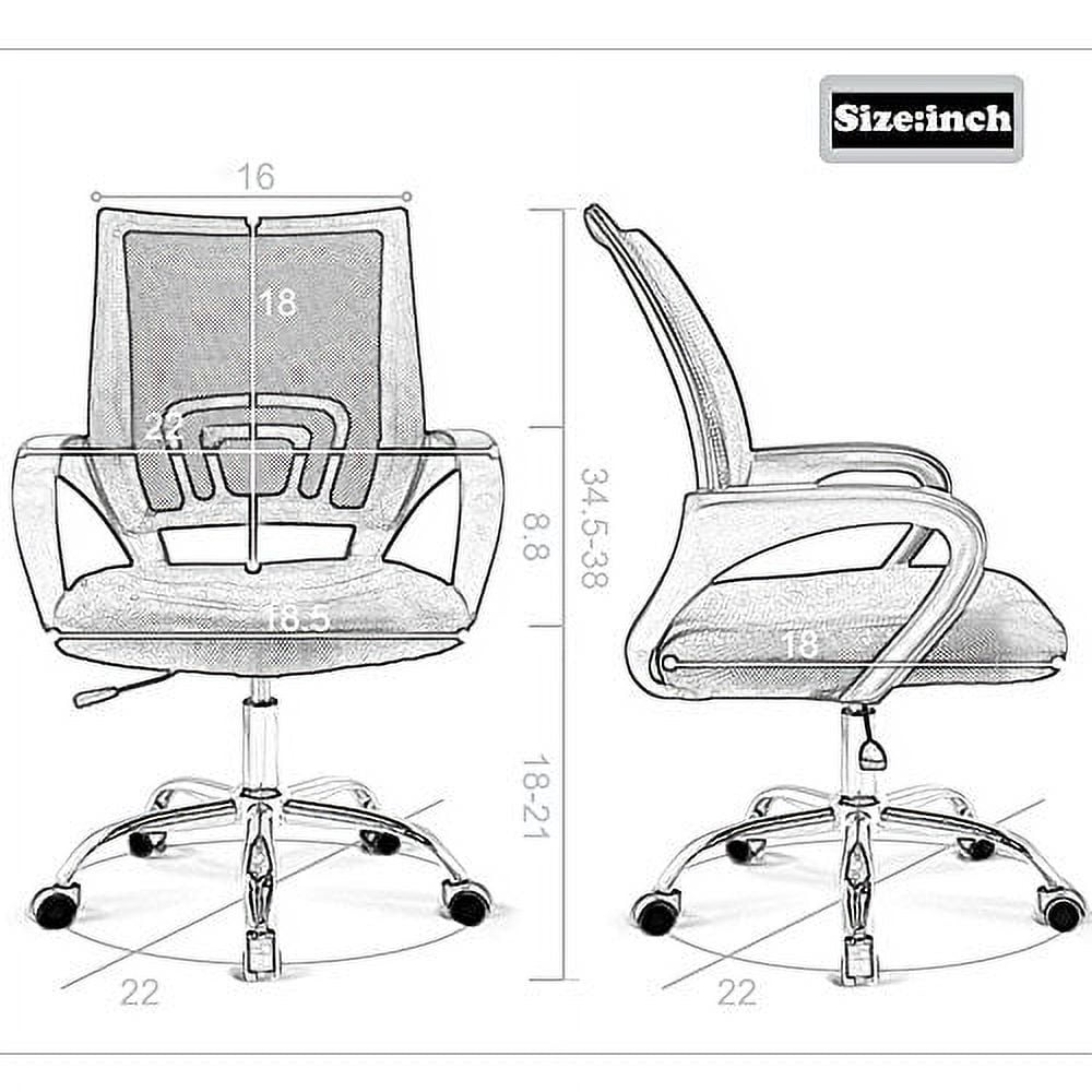 Office Chair, High Back Ergonomic Desk Chair