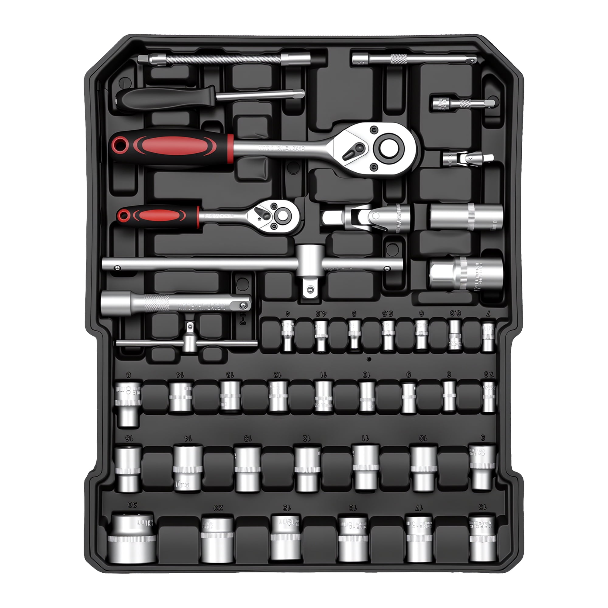 Fenbeli 399 Piece Tool Set, Professional Chrome Vanadium Steel Tool Kit with Aluminum Trolley Case and Wheels, Home Auto Repair Mechanic Tool Box, Black