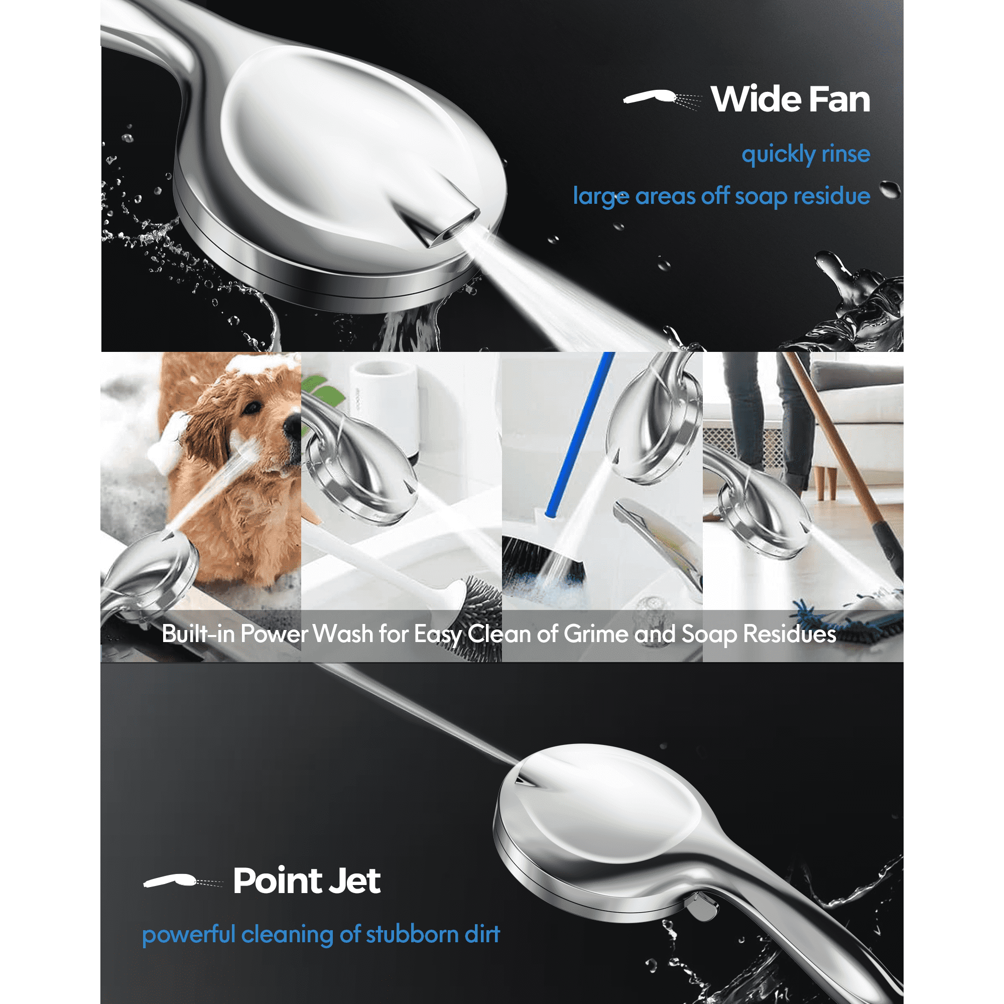 Fenbeli Luxury Dual Showerhead