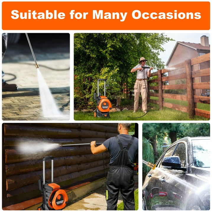Fenbeli Electric Pressure Washer 4000 PSI Max 2.5 GPM Power Washer