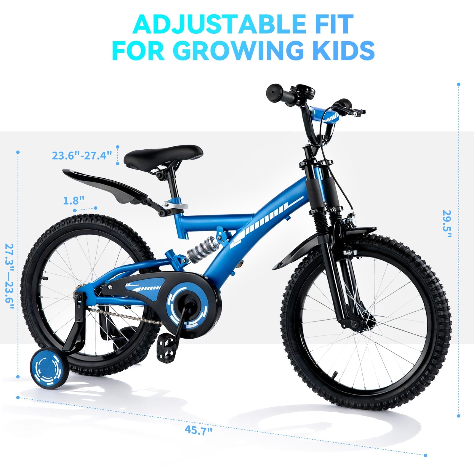 Fenbeli 16in Kids Bike, Ages 4-7 Years, Blue