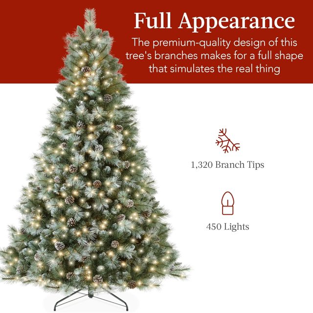 6ft Pre Lit Scotch Pine Christmas Tree
