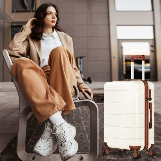 HONGGE 3pcs Luggage Sets PC+ABS Hard Shell Suitcase Set