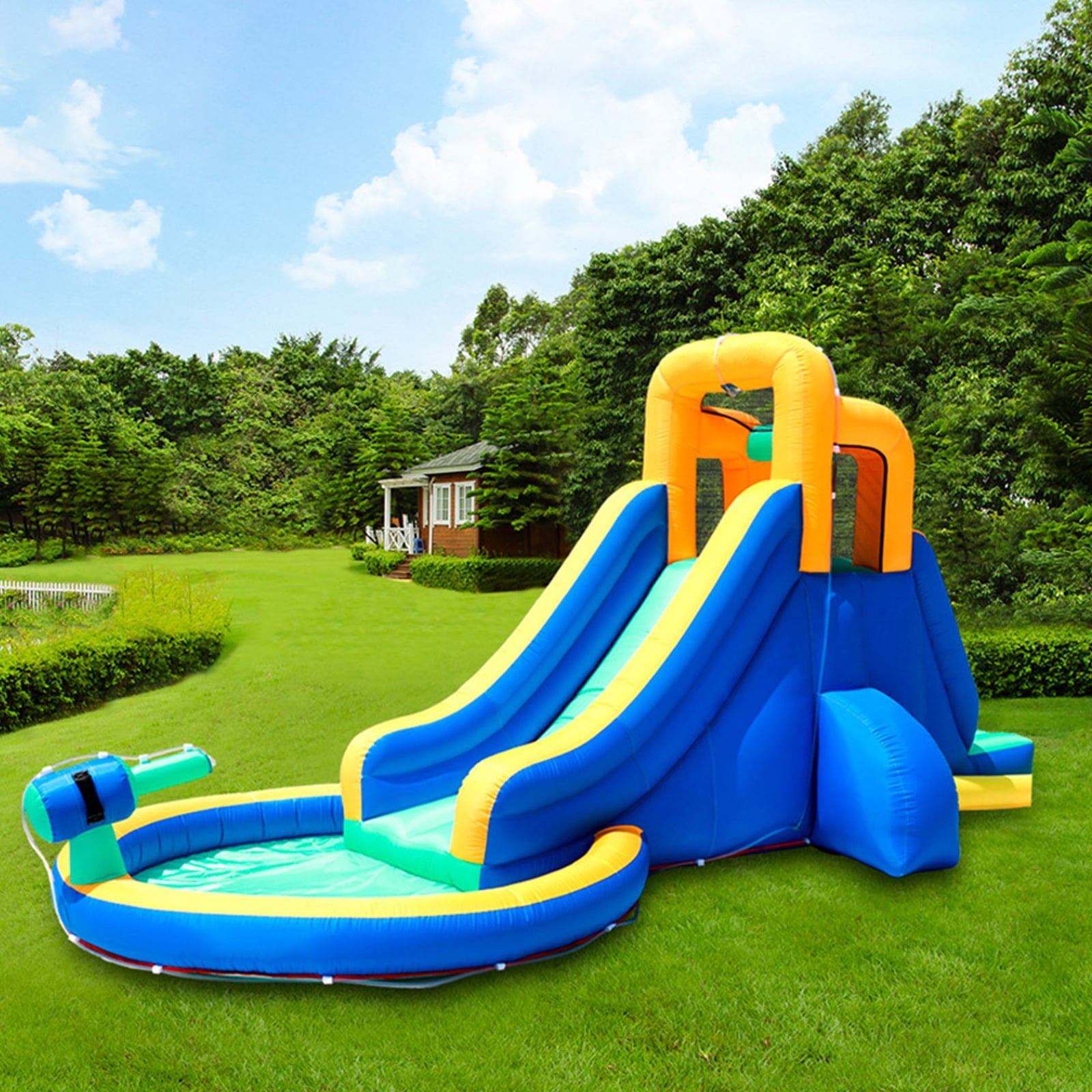 Fenbeli Inflatable Water Slide Park Castle for Little Kids