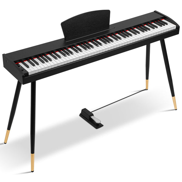 Fenbeli 88 Key Digital Piano Full Size Keyboard Sensitive Touch Recording Includes One Pedal Electric Piano Keyboard for Beginners