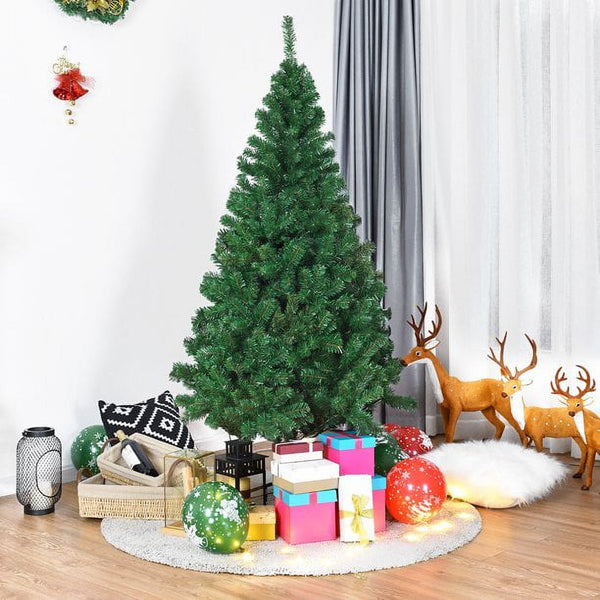 Fenbeli 6Ft Artificial PVC Christmas Tree Stand Indoor Outdoor Green
