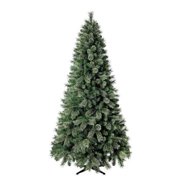 Fenbeli 7.5 ft Pre-Lit Artificial Christmas Tree, Clear LED Lights, White
