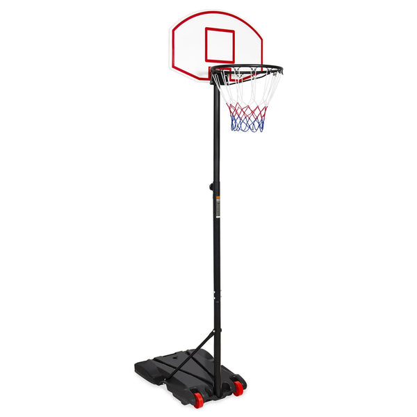 Fenbeli Portable Basketball Hoop & Goal System for Outdoor Indoor Court 5.2 - 7 ft. Easy Height Adjustable with HDPE Plastic Impact