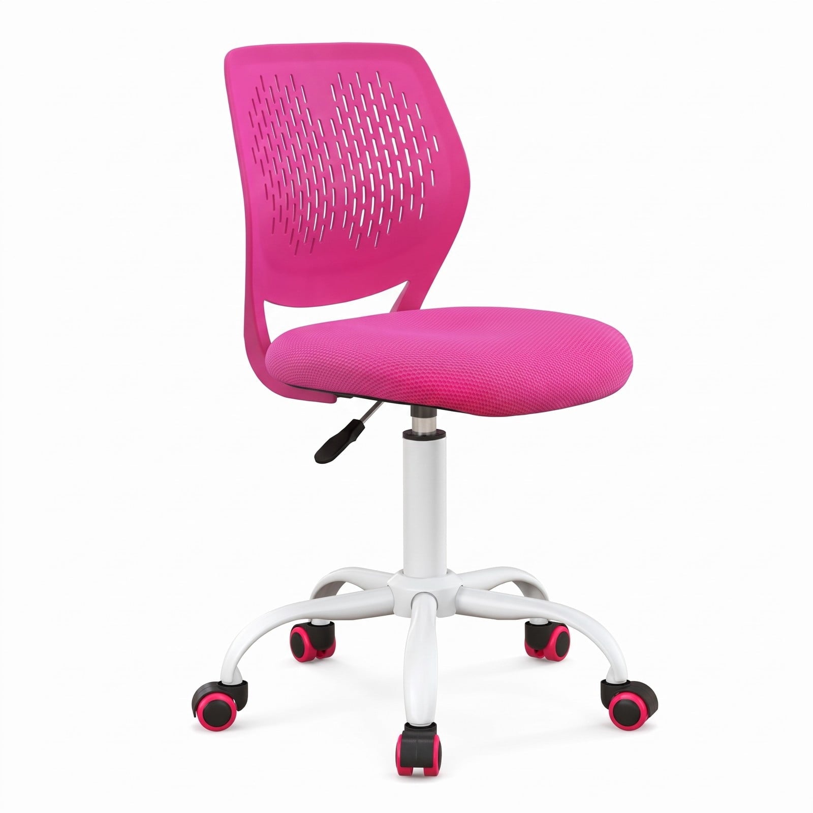 Fenbeli Ergonomic Children Study Chair with Adjustable Height, 250 lbs Capacity, Sponge Mesh Metal Frame, 19.5 x 19.5 x 29.5-34 Footprint, Pink