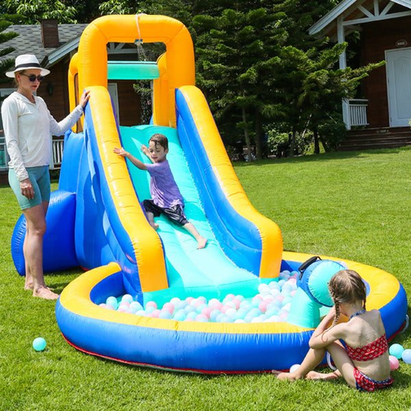 Fenbeli Inflatable Water Slide Park Castle for Little Kids