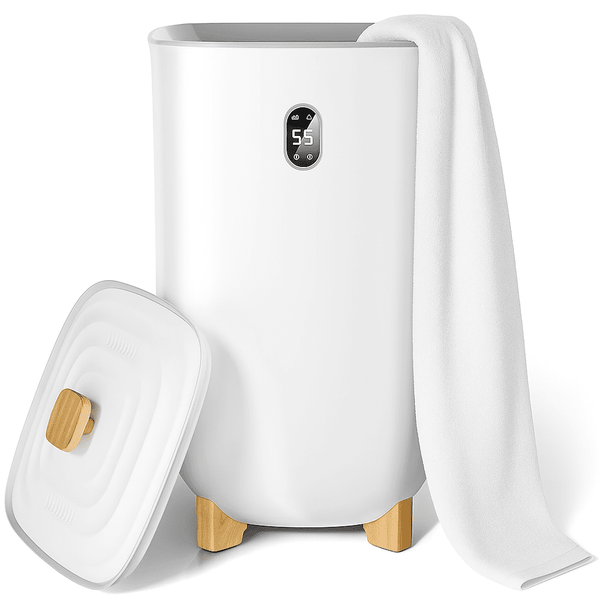 Fenbeli 35L Towel Warmer with LED Display, Bathroom Towel Heater, White