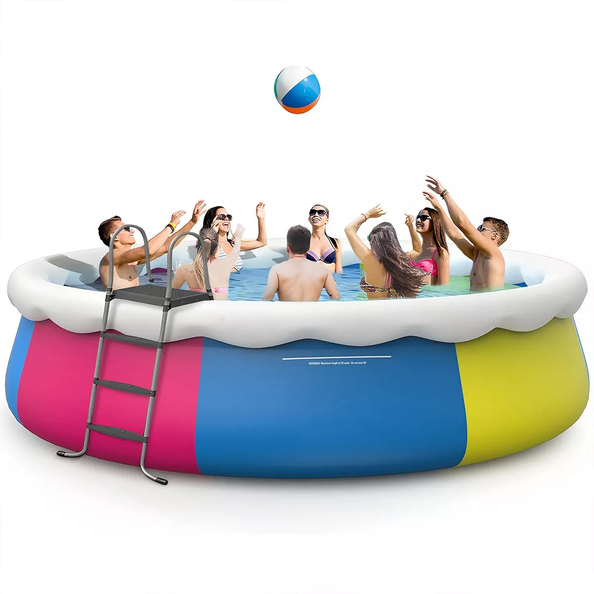 18ft x 48in Round Above Ground Swimming Pool Include Ladder, Filter Pump and Cover