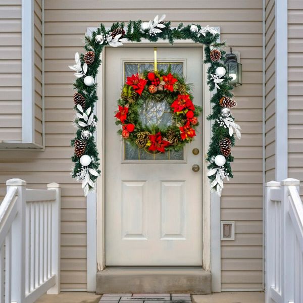 9ft Pre-Lit Christmas Garland