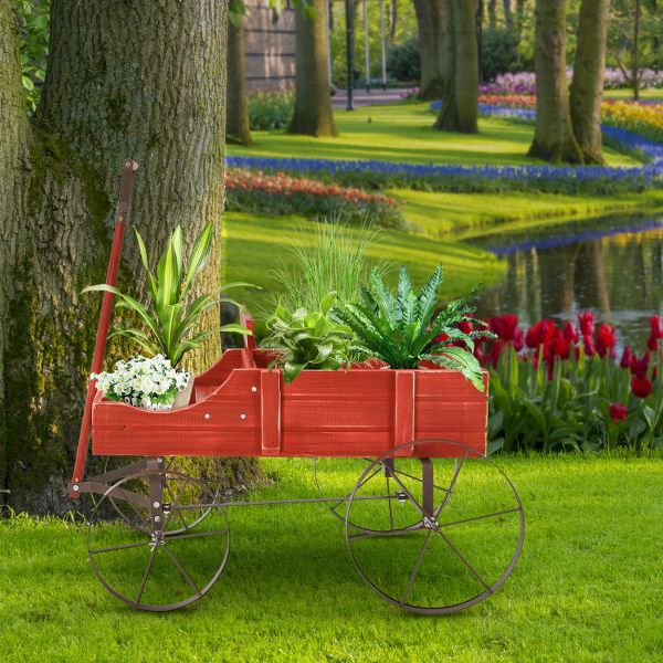 Vintage-Inspired Garden Wagon Planter
