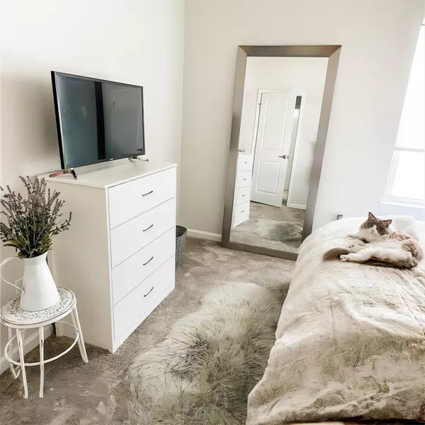 5 Drawer Wood Dresser Storage Cabinet practical design