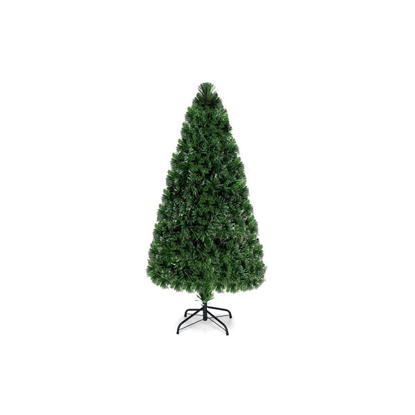 5ft Fiber Optic PVC Christmas Tree, Multi-Size Artificial Holiday Decor