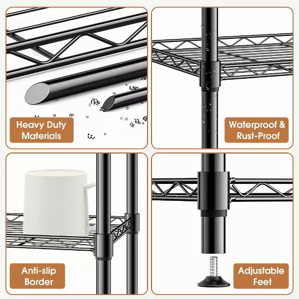 Adjustable Metal Shelving Units