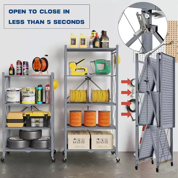 5 Tier Storage Shelves Wire Shelving Units 1000lbs Weight Capacity