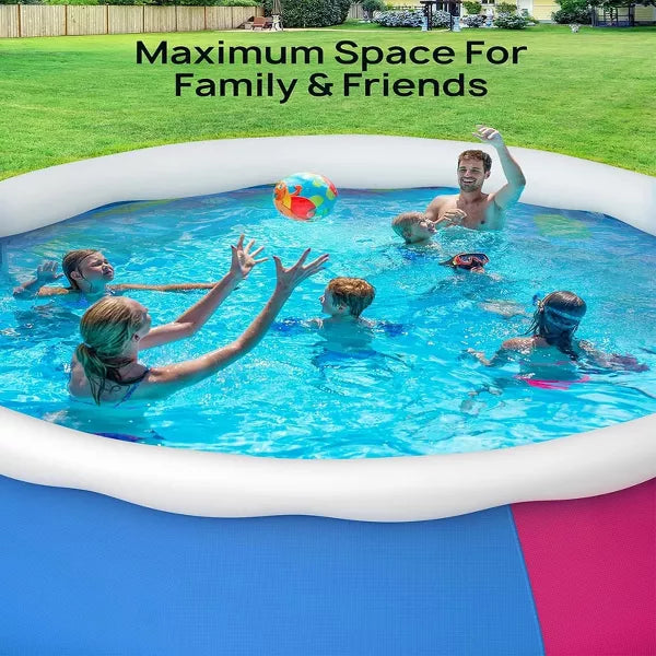 18ft x 48in Round Above Ground Swimming Pool Include Ladder, Filter Pump and Cover