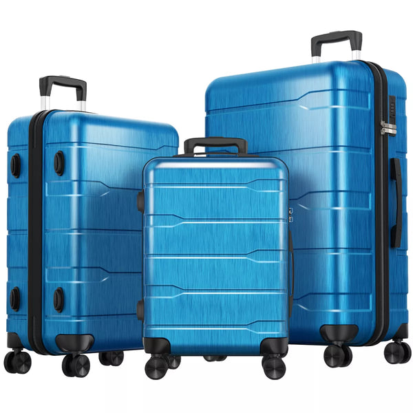 3 Piece Hardshell Luggage Sets Checked Spinner Luggage Set with TSA Lock