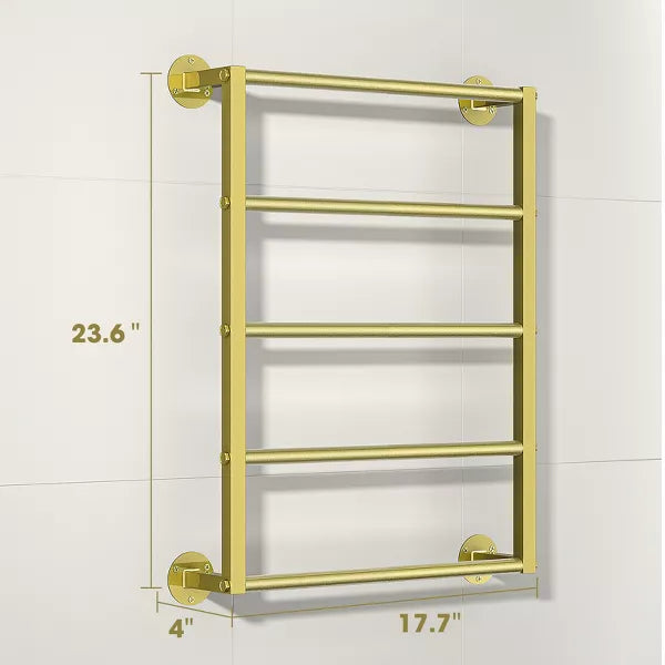 18in Towel Rack Wall-Mounted Towel Holder for Bathroom