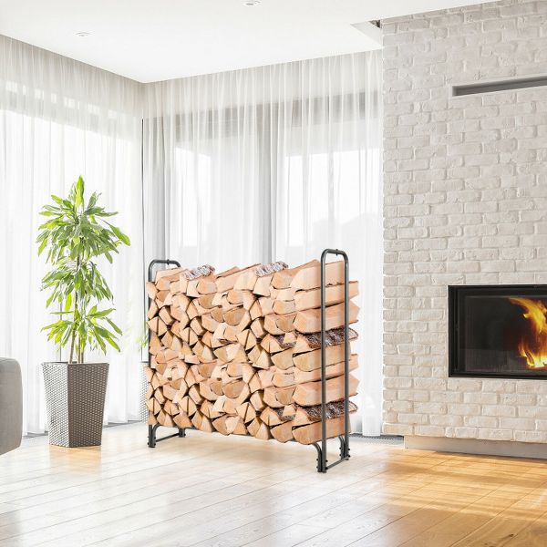 5-Foot Durable Firewood Storage Rack for Efficient Log Organization