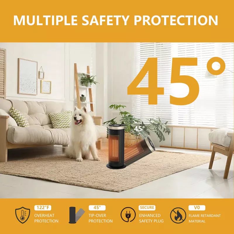 Space Heater 1500W Electric Heater for Indoor Use