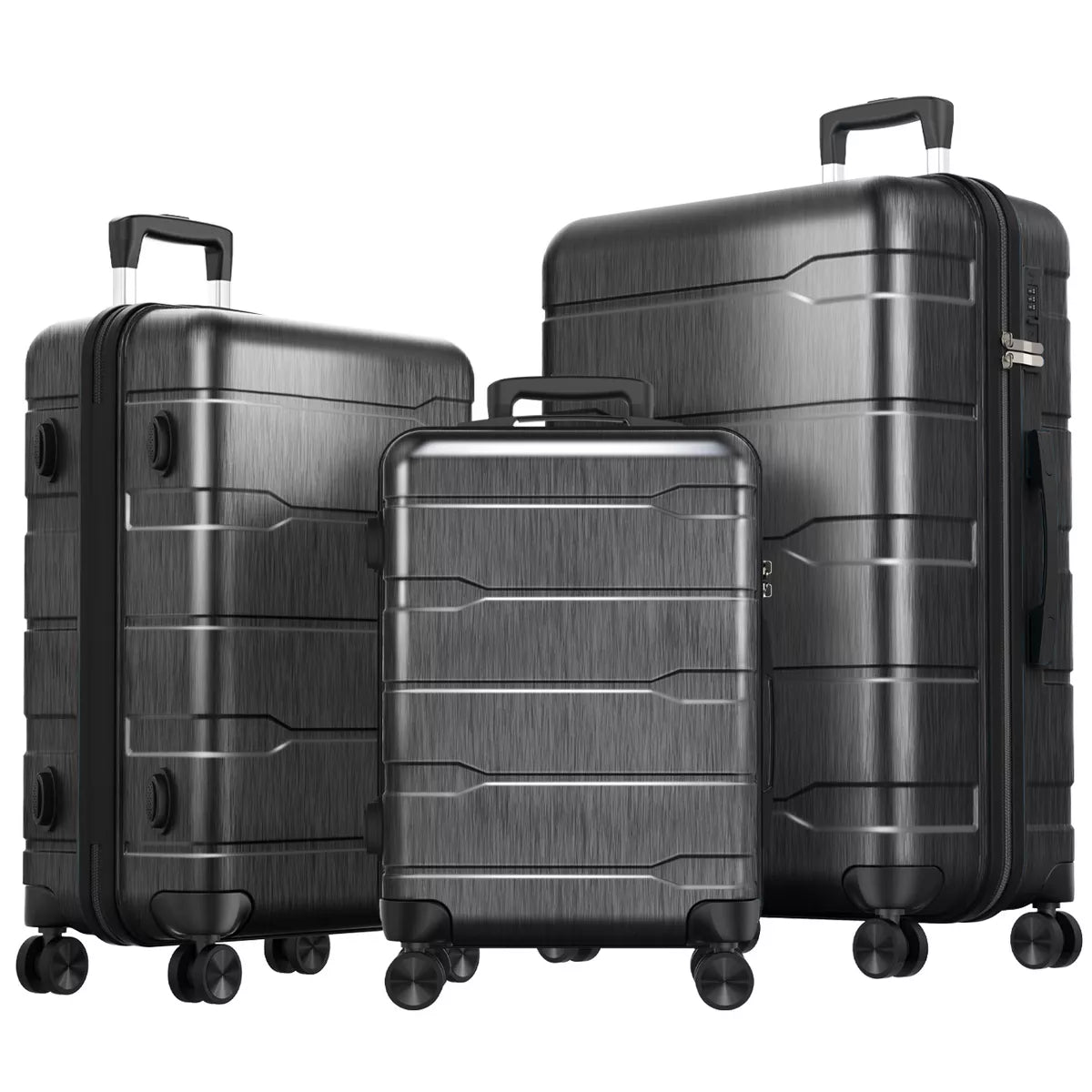 3 Piece Hardshell Luggage Sets Checked Spinner Luggage Set with TSA Lock