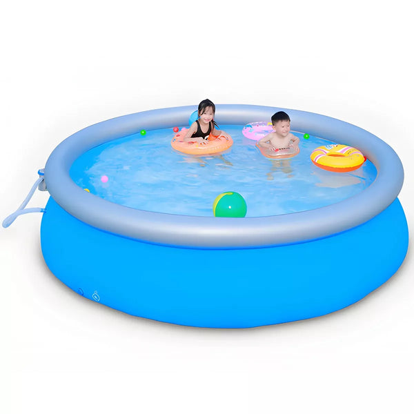 8 Foot x 30 Inch Inflatable Above Ground Swimming Pool