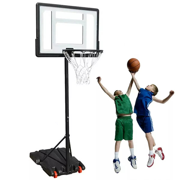 32in Portable Basketball Hoop System 5.2-7ft Height Adjustable