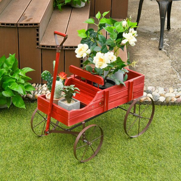 Vintage-Inspired Garden Wagon Planter