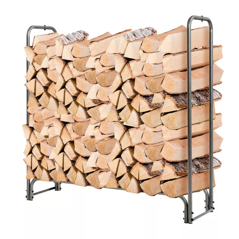 Adjustable 4 Feet Firewood Log Rack Storage