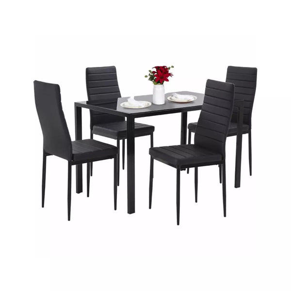 5 Piece Dining Table Set for One Dining Table and 4 Chairs