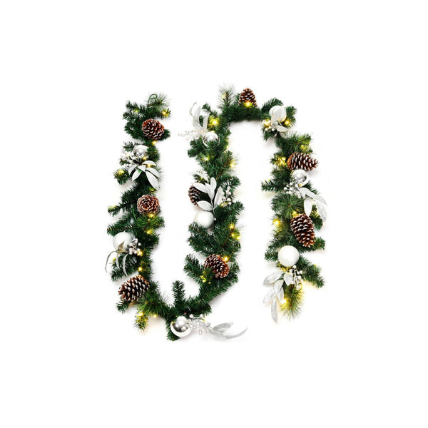 9ft Pre-Lit Christmas Garland