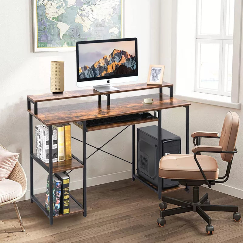 Computer Desk with Monitor Stand