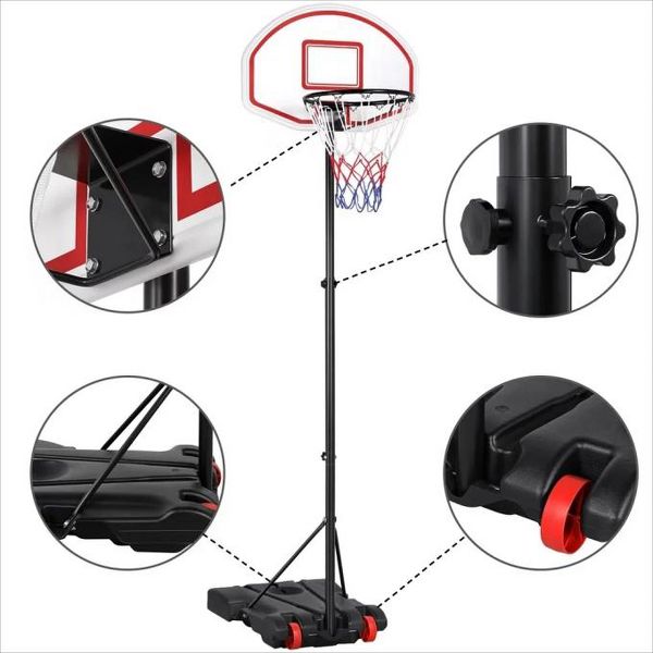 28in Portable Basketball Hoop for Kids Teenager