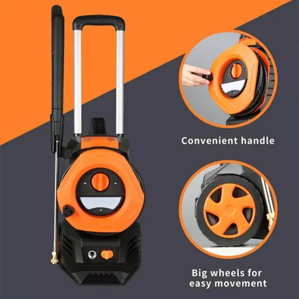 3300 PSI 2.0 GPM Electric High Pressure Washer 25ft Hose with 4 Quick Connect Nozzles and Foam Connon