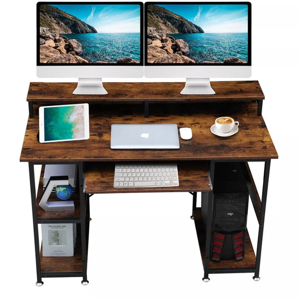 Computer Desk with Monitor Stand