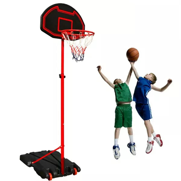 28in Portable Basketball Hoop System 5.2-7ft Height Adjustable