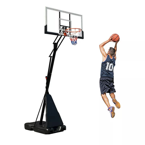 54 in Portable Basketball Hoop System, Height Adjustable